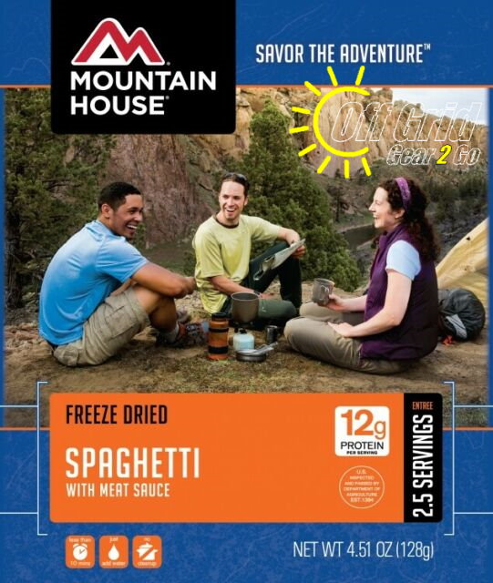 Save 10%! MH Freeze Dried Spaghetti with Meat Sauce Entree Pouch