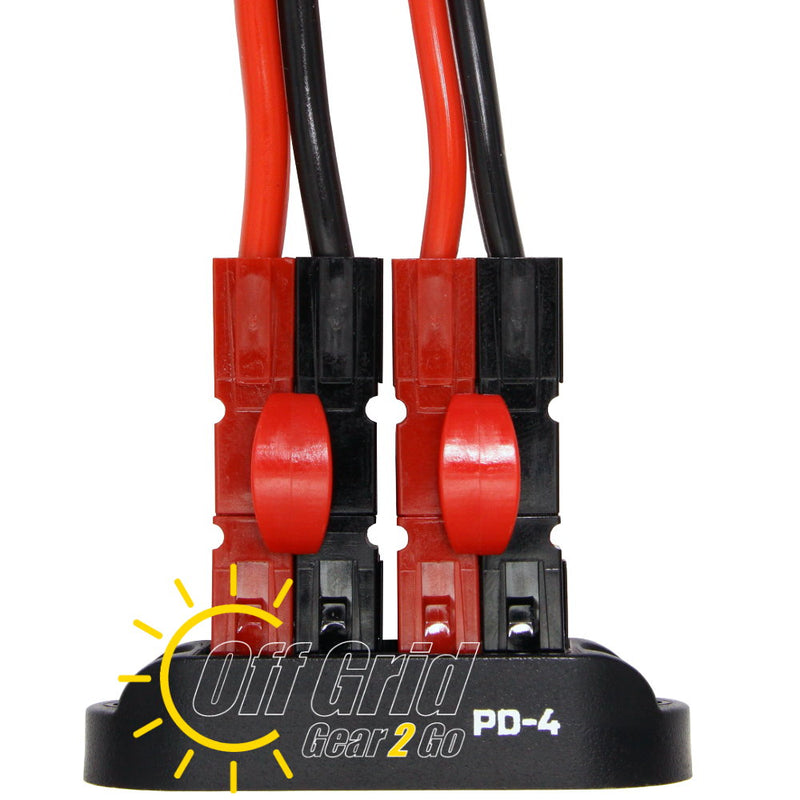 Powerpole PD-4 Power Distribution Block for 15/30/45A Connectors - 4 Position