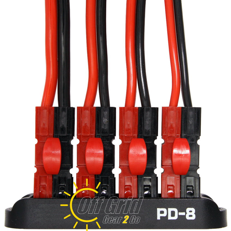 Powerpole PD-8 Power Distribution Block for 15/30/45A Connectors - 8 Position