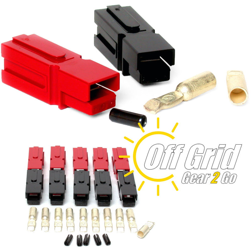Powerpole PP75-06-5 75 Amp Red/Black Anderson Powerpole Connectors (Sets: 5)