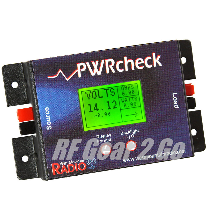 West Mountain Radio PWRcheck, DC power analyzer, watt meter, with logging plus software via USB