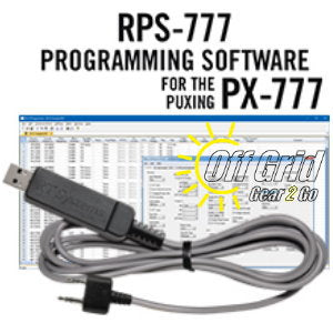RTS Puxing RPS-777 Programming Software Cable Kit