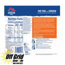 Mountain House Pad Thai with Chicken Entree Pouch - GF