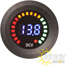 PanelVolt - Panel Mount Segmented Digital Volt Meter with Graphic Racing Display
