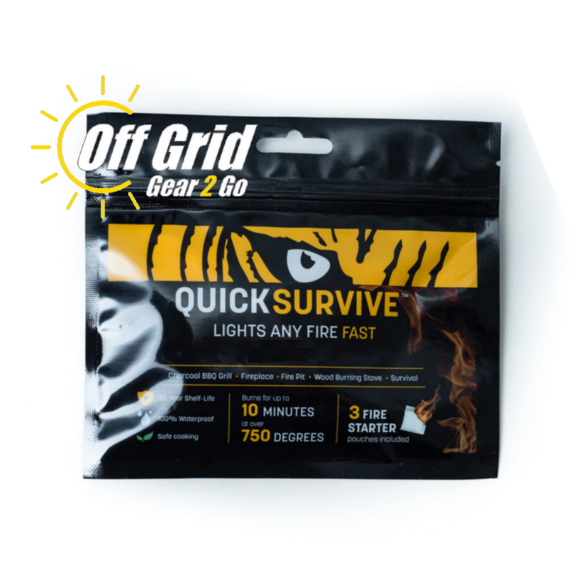 QUICK SURVIVE - Fire Starter 3 Pack