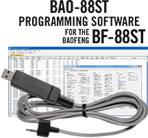 RTS BAO-88ST Programming Software and USB-K4Y cable for the Baofeng BF-88ST