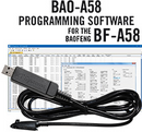 RTS BAO-A58 Programming Software and USB-73 cable for the Baofeng BF-A58