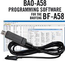 RTS BAO-A58 Programming Software and USB-73 cable for the Baofeng BF-A58