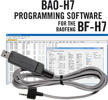 RTS BAO-H7 Programming Software and USB-K4Y cable for the Baofeng BF-H7