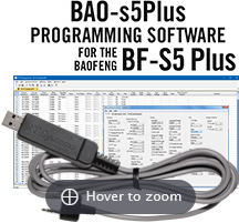 RTS BAO-s5Plus Programming Software and USB-K4Y cable for the Baofeng BF-s5Plus