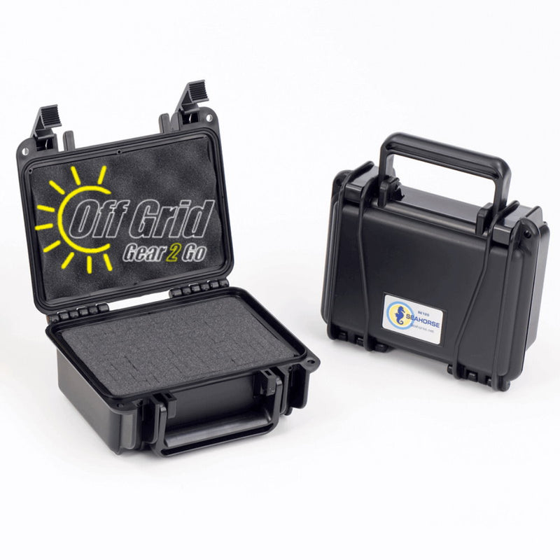 Seahorse SE120F Black - Waterproof Protective Case with Foam Inserts (7.58 x 5.08 x 3.23” Inside Dimension)
