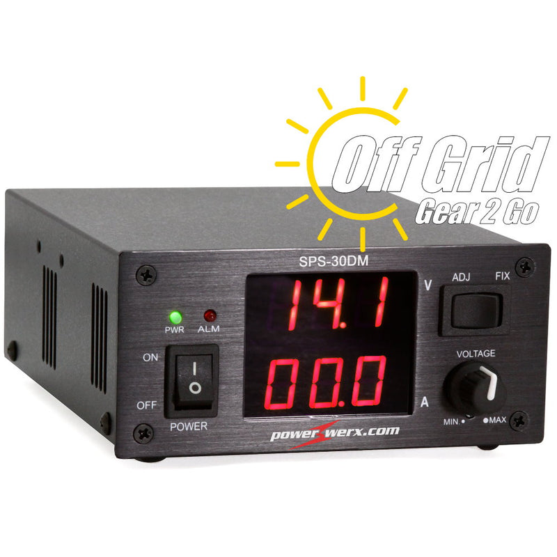 SPS-30DM - Variable 30 Amp Desktop DC Power Supply with Digital Meters