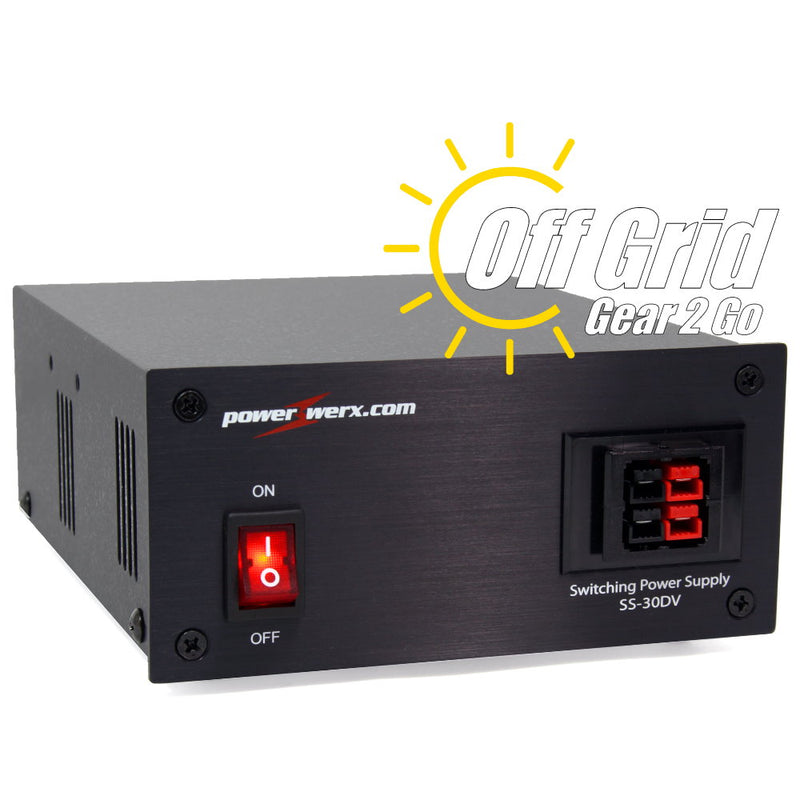 SS-30DV - 30 Amp Desktop DC Power Supply with Powerpole Connectors