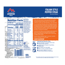 Mountain House Freeze Dried Italian Style Pepper Steak Entree Pouch - GF