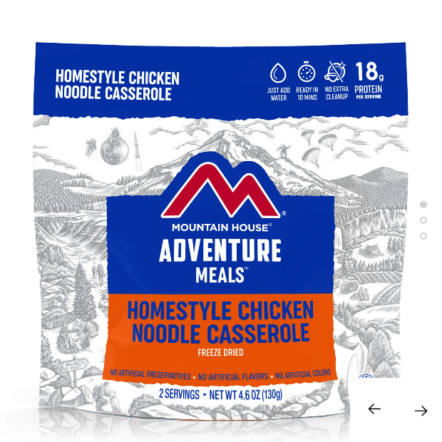 Save 10%! MH Homestyle Chicken Noodle Casserole Freeze Dried Entree - Pouch