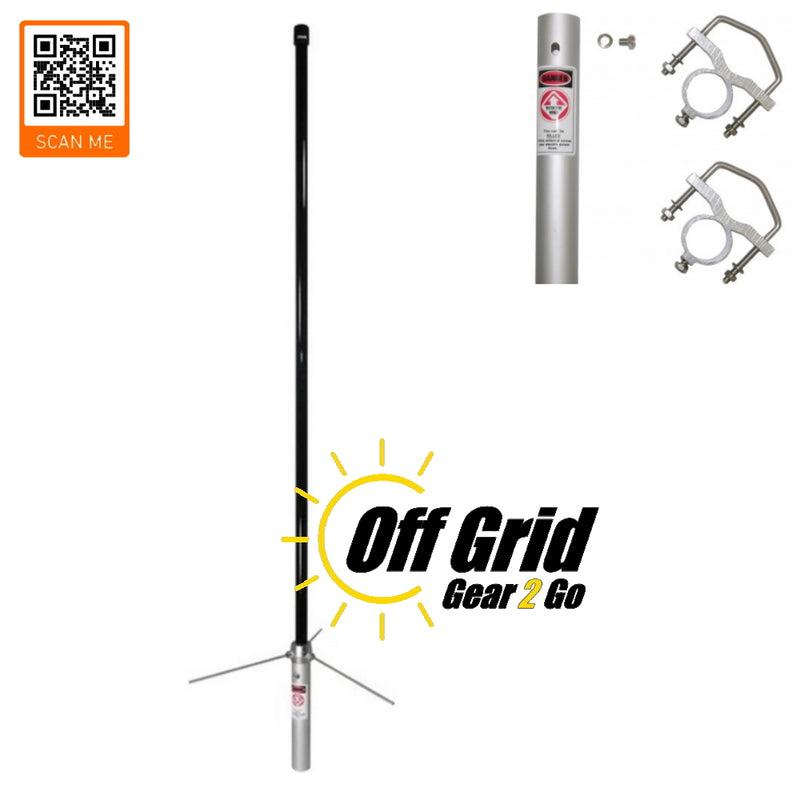 Tram Browning VHF/UHF Dual-Band Base Style Fiberglass Antenna - Black