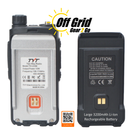 TH-UV98 Two-Way 10 Watt VHF/UHF Analog Radio w/3200mAh Extended Li-Ion Battery