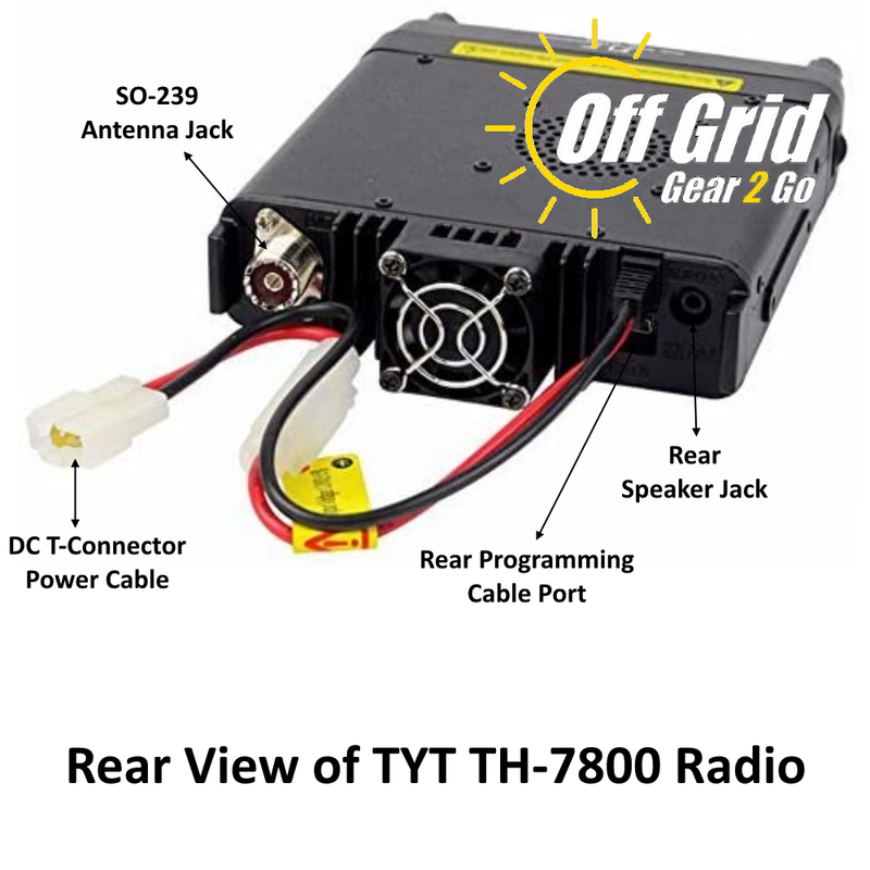 TYT TH-7800 50W Dual-Band, Dual-Display 144/450 MHz Mobile Radio with Cross-Band Repeat