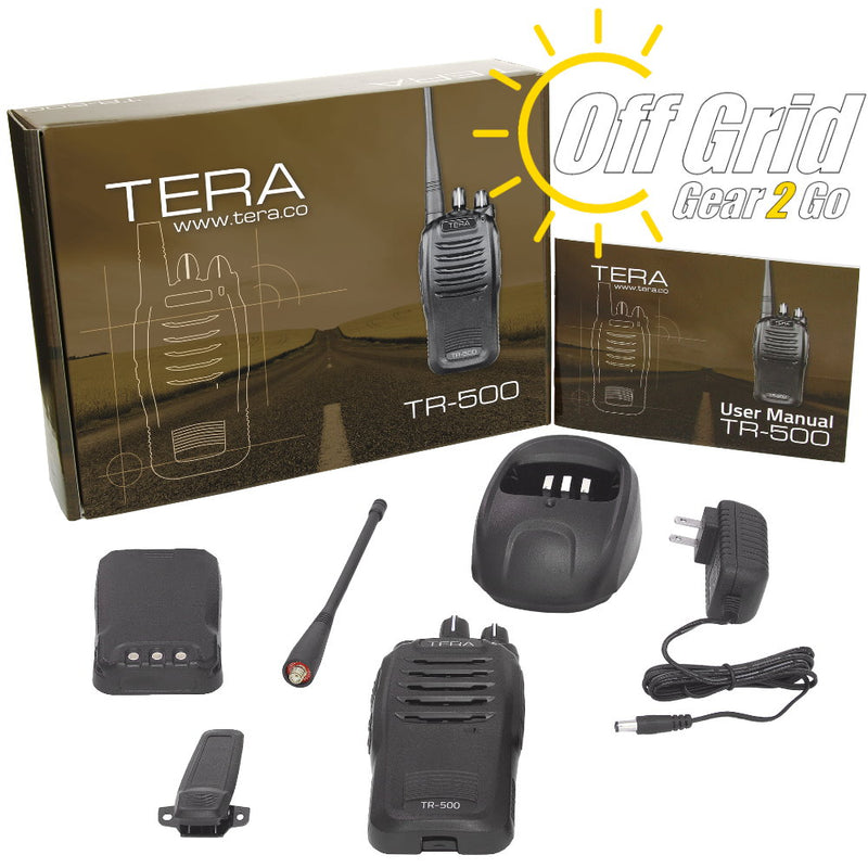 TERA TR-500 Dual-Band VHF/UHF 16 Channel Handheld Commercial Radio