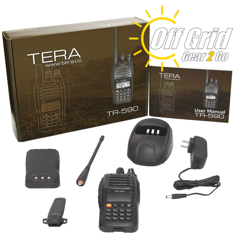TERA TR-590 Dual Band VHF/UHF 200 Channel Handheld Commercial Radio