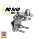 Stainless Steel SO-239 to SO-239 Antenna Bracket / Mirror Mount