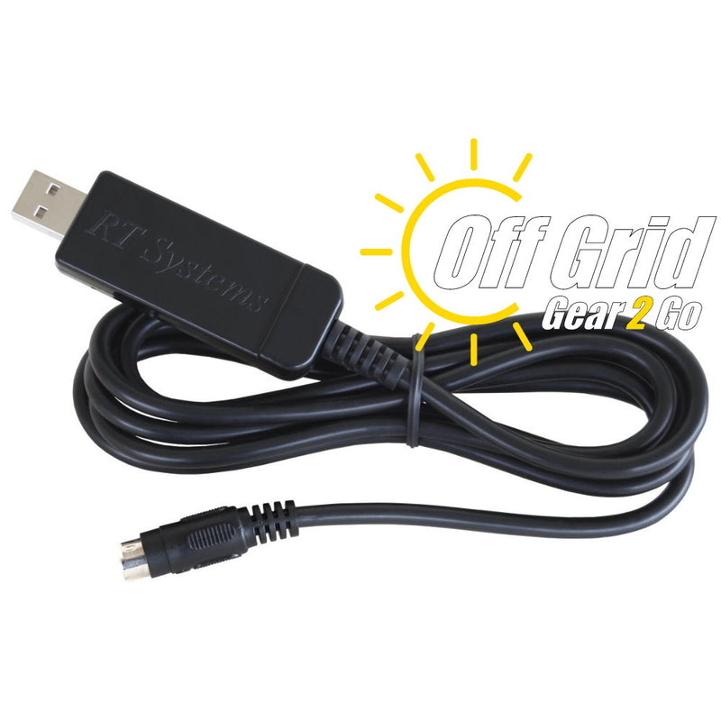 RTS USB-29B FTDI Programming Cable      (6-Pin Mini Din Plug - Black Cable)