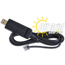 RTS USB-29C FTDI Programming Cable     (4-Pin Modular Plug - Black Cable)