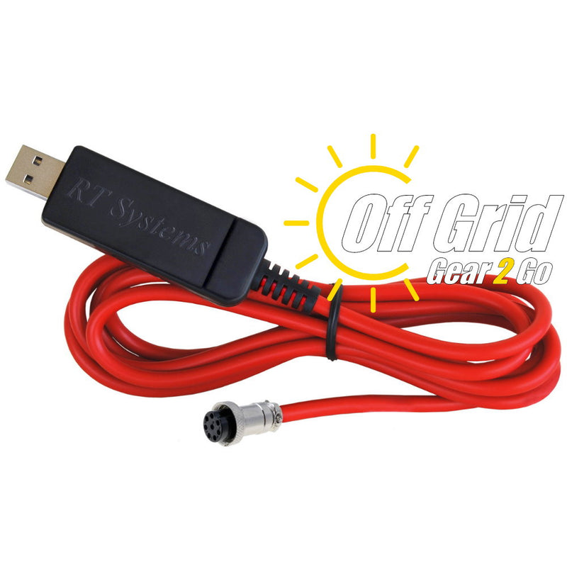 RTS USB-38 FTDI Programming Cable     (8-Pin Mic Jack - Red Cable)