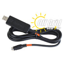 RTS USB-61 FTDI Programming Cable     (6-Pin Mini Din - Black Cable w/ Orange Band)