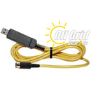 RTS USB-69 FTDI Programming Cable     (6 Pin Din - Yellow Cable)