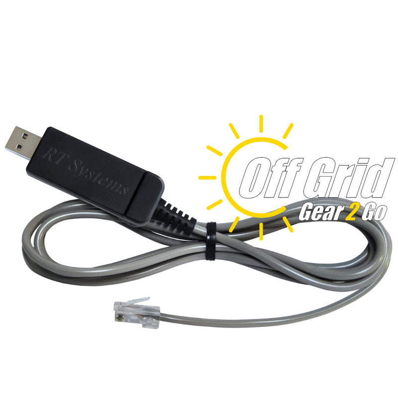 RTS USB-K5D FTDI Programming Cable     (8-Pin Modular Plug - Gray Cable)