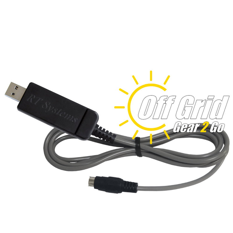 RTS USB-K5G FTDI Programming Cable     (8-Pin Mini Din Plug - Gray Cable)