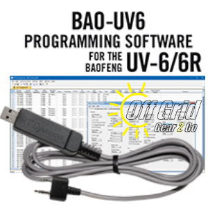 RTS Baofeng BAO-UV6 Programming Software Cable Kit