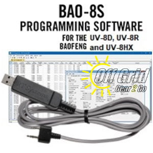 RTS Baofeng BAO-8S Programming Software Cable Kit