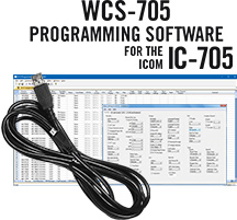RTS WCS-705 Programming Software and RT-49 cable for the Icom IC-705