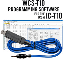 RTS WCS-T10 Programming Software and USB-29A cable for the Icom IC-T10
