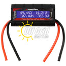 WattMeter-Bare - Watt Meter with DC Inline Power Analyzer, 45A Continuous, 12 Gauge, Bare Wire Ends