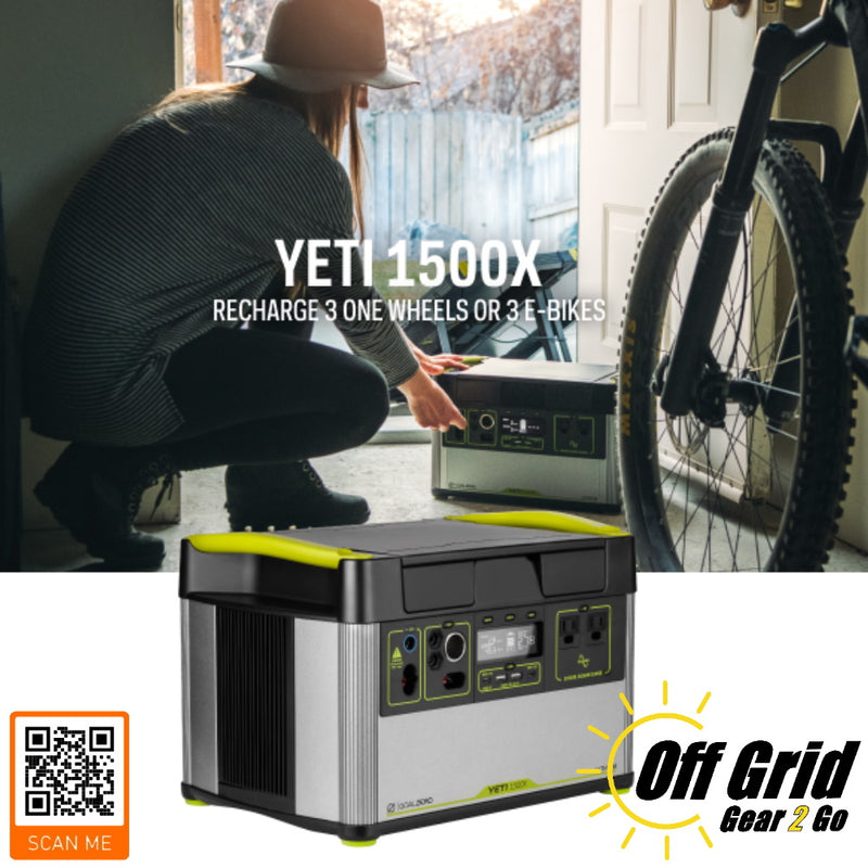 GOAL ZERO YETI 1500X LITHIUM PORTABLE POWER STATION