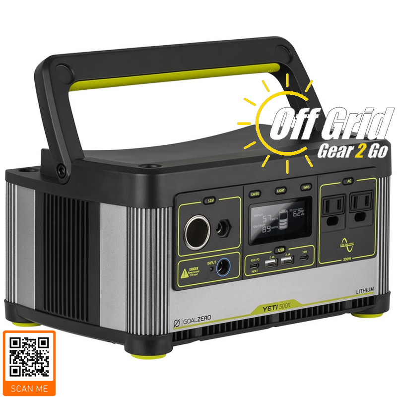 GOAL ZERO YETI 500X LITHIUM PORTABLE POWER STATION