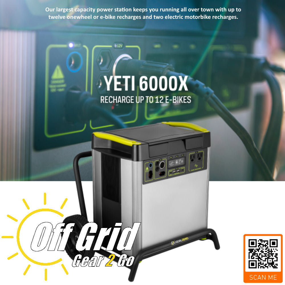 GOAL ZERO Yeti 6000X Lithium Portable Power Station (Pay over time with  ShopPay!)