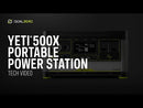 GOAL ZERO YETI 500X 5th GENERATION LITHIUM PORTABLE POWER STATION